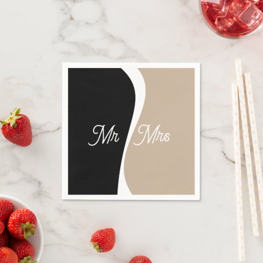 Einfache Waves 2 - Custom Napkins Serviette (Beispiel)