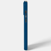 Einfache Waves 2 in Dunkelblau, Hellblau und Creme Case-Mate iPhone Hülle (Rückseite / Links)