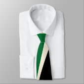 Einfache Waves 2 in Grün, Creme und Schwarz Krawatte (Gebunden)