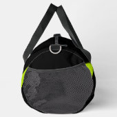 Einfache Waves 2 in Kalkgrün und Schwarz Duffle Bag (Rechts)