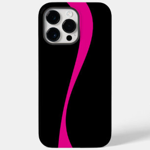 Einfache Waves 2 in Magenta und Schwarz Case-Mate iPhone 14 Pro Max Hülle