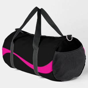 Einfache Waves 2 in Magenta und Schwarz Duffle Bag