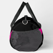 Einfache Waves 2 in Magenta und Schwarz Duffle Bag (Rechts)