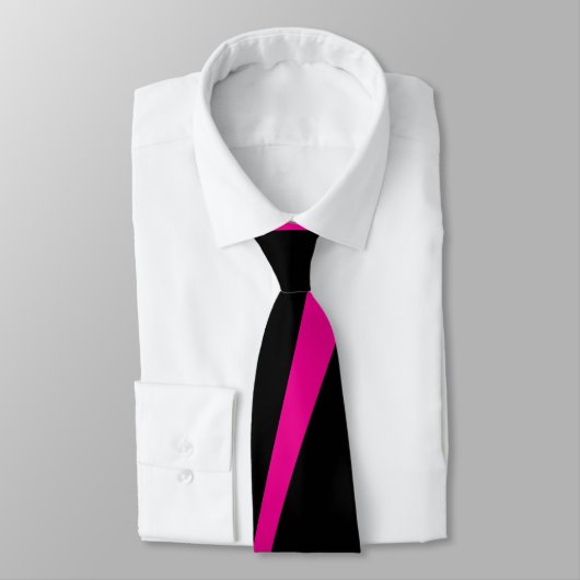Einfache Waves 2 in Magenta und Schwarz Krawatte (Gebunden)