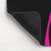 Einfache Waves 2 in Magenta und Schwarz Mousepad (Ecke)