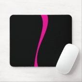 Einfache Waves 2 in Magenta und Schwarz Mousepad (Mit Mouse)