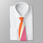 Einfache Waves 2 in Rosa, Orange und Creme Krawatte (Gebunden)