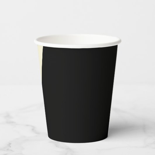 Einfache Waves 2 in Rot und Creme Pappbecher (Rückseite)