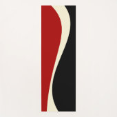 Einfache Waves 2 in Rot und Creme Yogamatte (Vorderseite)