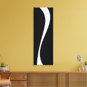 Einfache Waves 2 - Schwarz und Weiß Leinwanddruck (Insitu (Wohnzimmer))