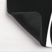 Einfache Waves 2 - Schwarz und Weiß Mousepad (Ecke)