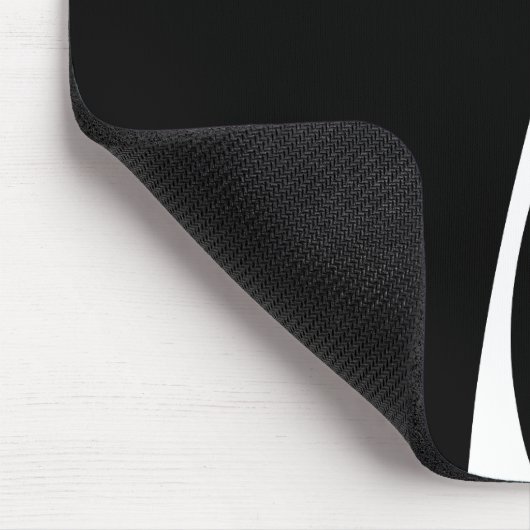 Einfache Waves 2 - Schwarz und Weiß Mousepad (Ecke)