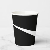 Einfache Waves 2 - Schwarz und Weiß Pappbecher (Links)
