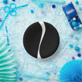 Einfache Waves 2 - Schwarz und Weiß Pappteller (Party)