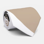 Einfache Waves 2 - Taupe, Schwarz und Weiß Krawatte (Gerollt)