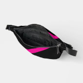 Einfache Waves 3 in Magenta und Schwarz Bauchtasche (Offen)