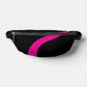 Einfache Waves 3 in Magenta und Schwarz Bauchtasche (Ablage )