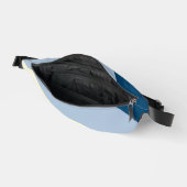 Einfache Waves - dunkelblau, hellblau und creme Bauchtasche (Offen)