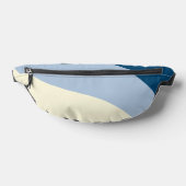 Einfache Waves - dunkelblau, hellblau und creme Bauchtasche (Ablage )