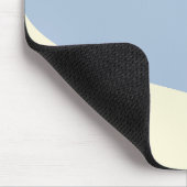 Einfache Waves - dunkelblau, hellblau und creme Mousepad (Ecke)