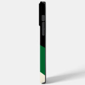 Einfache Waves - Grün, Creme und Schwarz Case-Mate iPhone Hülle (Rückseite / Links)