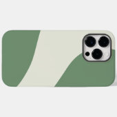 Einfache Waves in Grün Case-Mate iPhone Hülle (Rückseite (Horizontal))