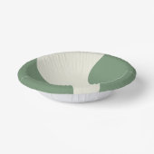 Einfache Waves in Grün Pappteller (Gewinkelt)