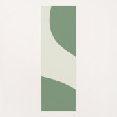 Einfache Waves in Grün Yogamatte (Vorderseite)