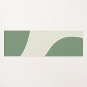 Einfache Waves in Grün Yogamatte (Vorderseite (Horizontal))