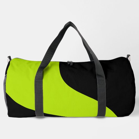 Einfache Waves in Lime Green Duffle Bag (Rückseite)