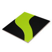 Einfache Waves in Lime Green Fliese (Seite)