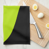 Einfache Waves in Lime Green Geschirrtuch (Viertel Falte)