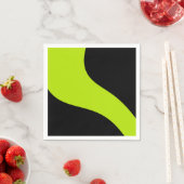 Einfache Waves in Lime Green Serviette (Beispiel)