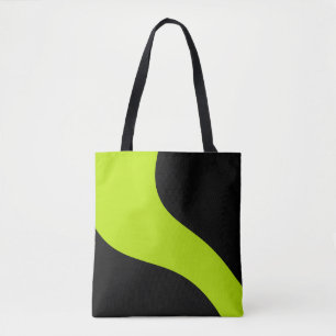 Einfache Waves in Lime Green Tasche
