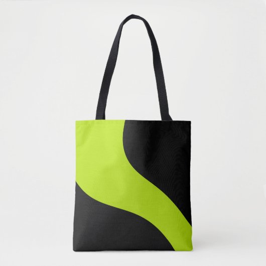 Einfache Waves in Lime Green Tasche (Vorderseite)