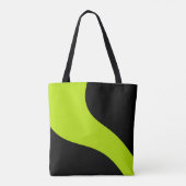 Einfache Waves in Lime Green Tasche (Rückseite)