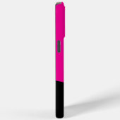 Einfache Waves in Magenta und Schwarz Case-Mate iPhone Hülle (Rückseite / Rechts)