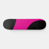 Einfache Waves in Magenta und Schwarz Skateboard (Horizontal)