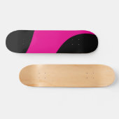 Einfache Waves in Magenta und Schwarz Skateboard (Horizontal)