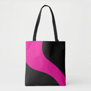 Einfache Waves in Magenta und Schwarz Tasche