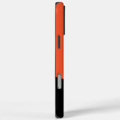 Einfache Waves in Schwarz und Orange Case-Mate iPhone Hülle (Rückseite / Rechts)