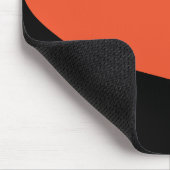 Einfache Waves in Schwarz und Orange Mousepad (Ecke)