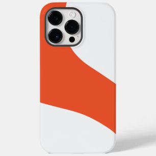 Einfache Waves - orange und weiß Case-Mate iPhone 14 Pro Max Hülle