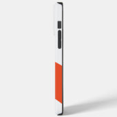 Einfache Waves - orange und weiß Case-Mate iPhone Hülle (Rückseite / Links)