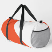 Einfache Waves - orange und weiß Duffle Bag (Rechte Ecke)