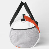 Einfache Waves - orange und weiß Duffle Bag (Rechts)