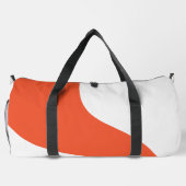 Einfache Waves - orange und weiß Duffle Bag (Rückseite)