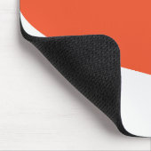 Einfache Waves - orange und weiß Mousepad (Ecke)