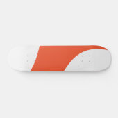 Einfache Waves - orange und weiß Skateboard (Horizontal)