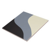 Einfache Waves - Schwarz, Grau und Creme Fliese (Seite)